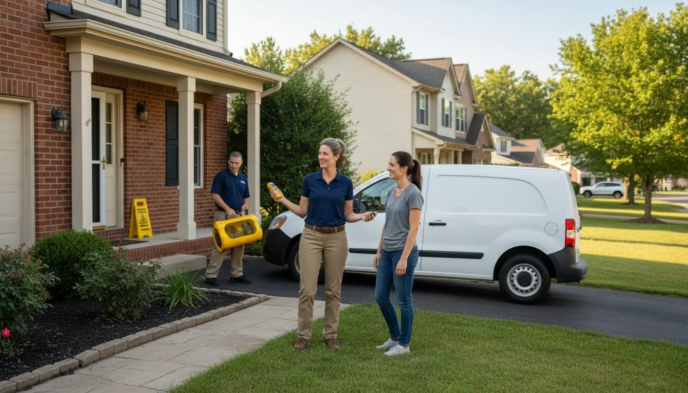 Water restoration image for Dehumidification And Cleanup Services in Green Road, KY